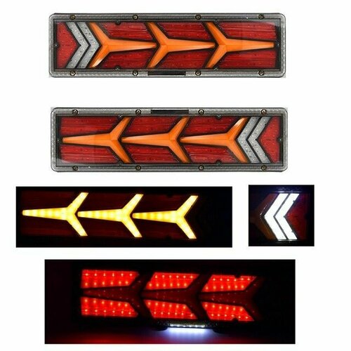фото Фонарь задний led универсальный 24v (комплект 2шт) (led opt)
