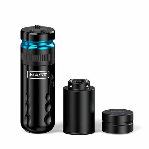 Беспроводная машинка для тату и татуажа Mast Racer Wireless Pen 4.0mm Strokes x 2 Power Blue