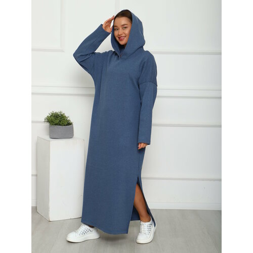 фото Платье ивградтрикотаж, размер 42-44, синий