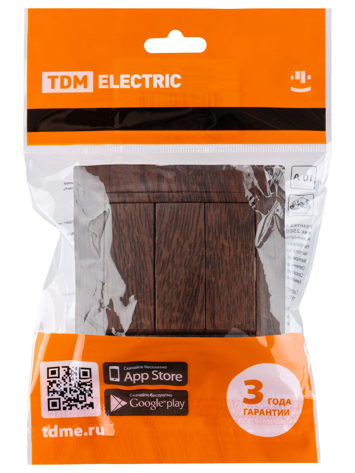 Выключатель трехклавишный TDM Electric - фото №6