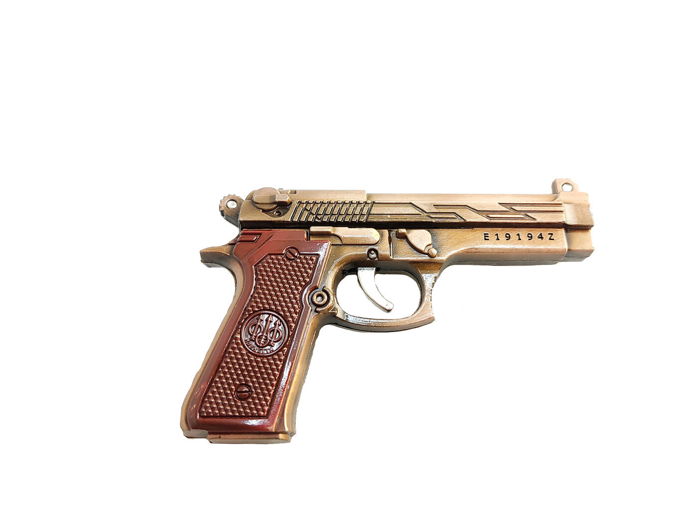 Стреляющая модель Beretta 92 бронза