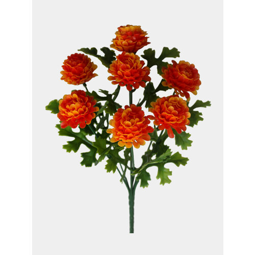 Искусственные цветы Кустовые хризантемы пластиковый букет Композиция 30 см 799₽