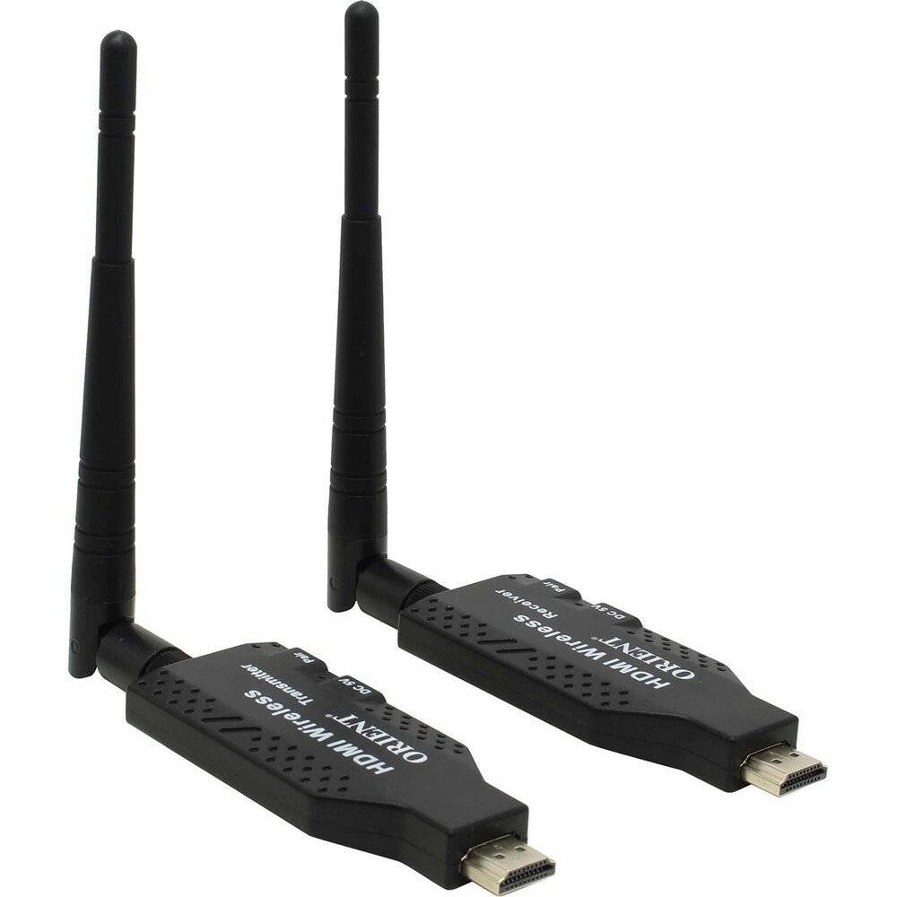 Orient переходник VE056, WiFi HDMI Extender Tx+Rx , HDMI беспроводной удлинитель до 50 м, HDMI 1.3, 1080p@60Hz, HDCP1.2, питание от USB 31371