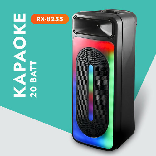 Колонка портативная беспроводная RX-8255 Bluetooth с караоке микрофоном 961500₽