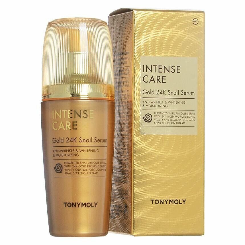 TONYMOLY Сыворотка для лица с муцином улитки и коллоидным золотом INTENSE CARE Gold 24K Snail Serum, 35мл - фото №15