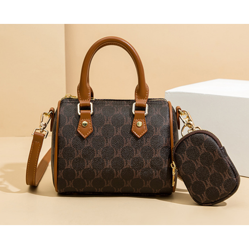 Сумка кросс-боди , фактура зернистая, коричневый