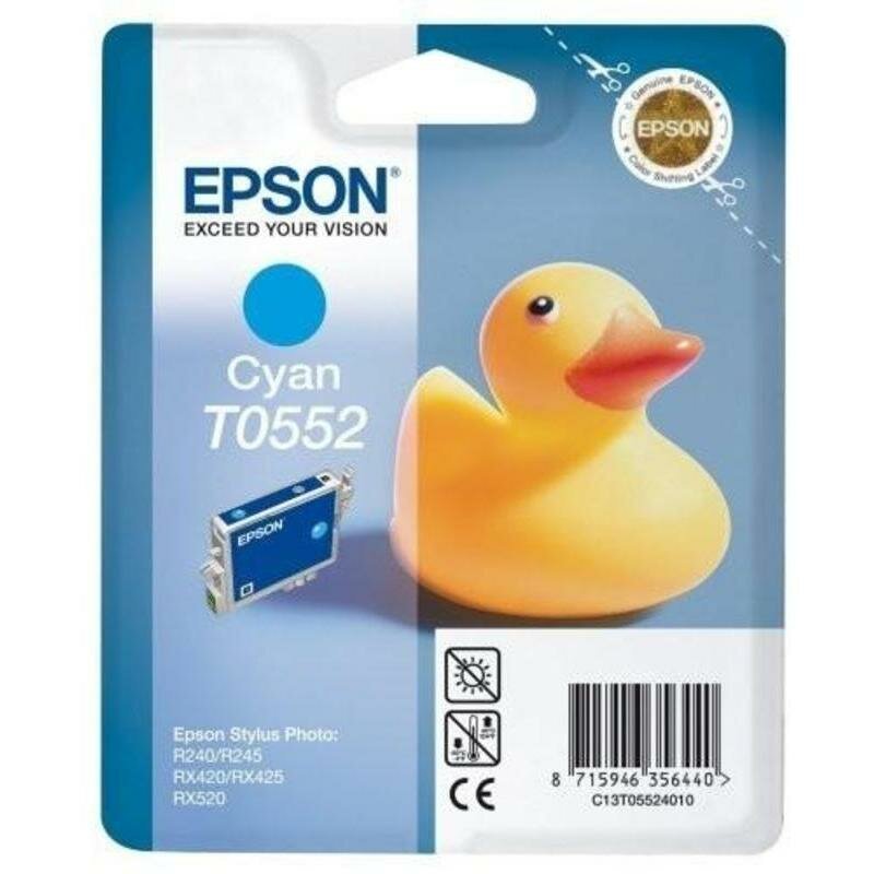 Картридж Epson C13T05524010, 290 стр, голубой - фото №6