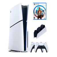 PS5 (ПС5) Игровая приставка Sony PlayStation 5 Slim disc + 2-й геймпад + зарядное + игра Mortal Kombat