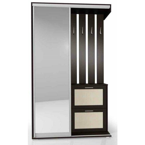 Прихожая Мебелайн «Мебелайн – 19» Корпус орех светлый/вставка орех светлый