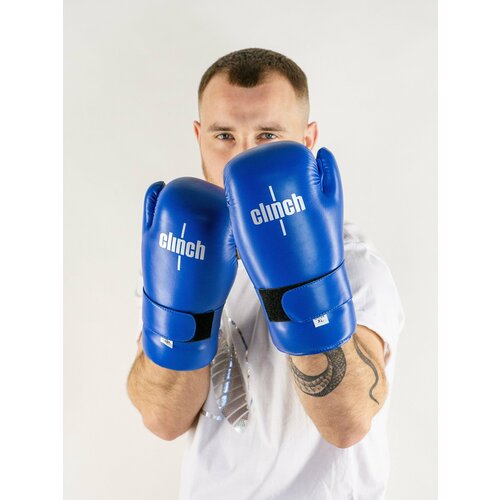 Перчатки полуконтакт Clinch Semi Contact Gloves Kick синие (размер L)