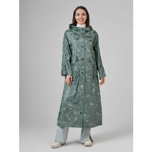 Плащ Karmelstyle, размер 50, зеленый