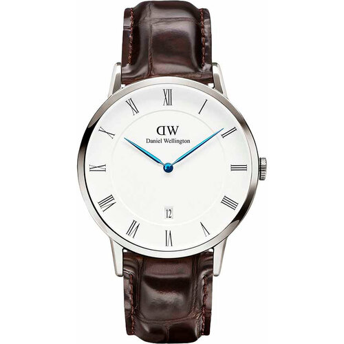 Наручные часы Daniel Wellington, коричневый, серебряный