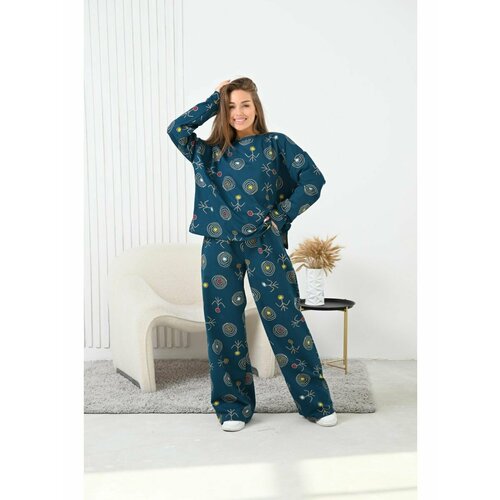 фото Костюм molona, размер 46-48, бирюзовый, зеленый