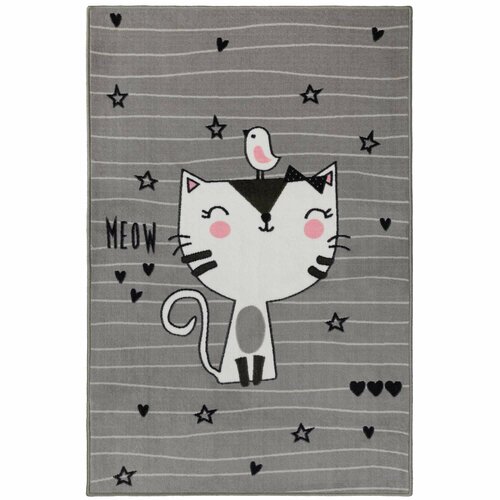 Ковер полиамид Мяу 90/13 100x150 см цвет мультиколор