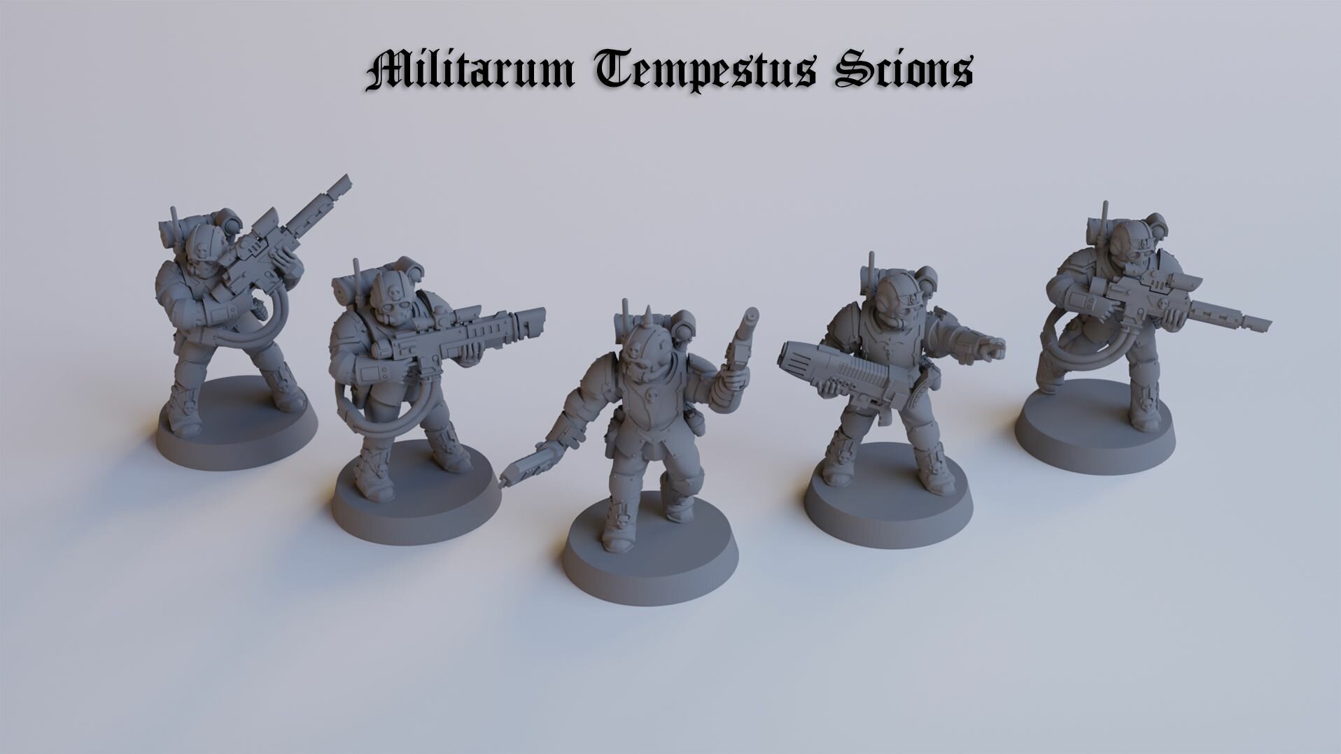 Militarum Tempestus Scions / Набор миниатюр Warhammer 40k Сционы Астра Милитарум / Имперская Гвардия