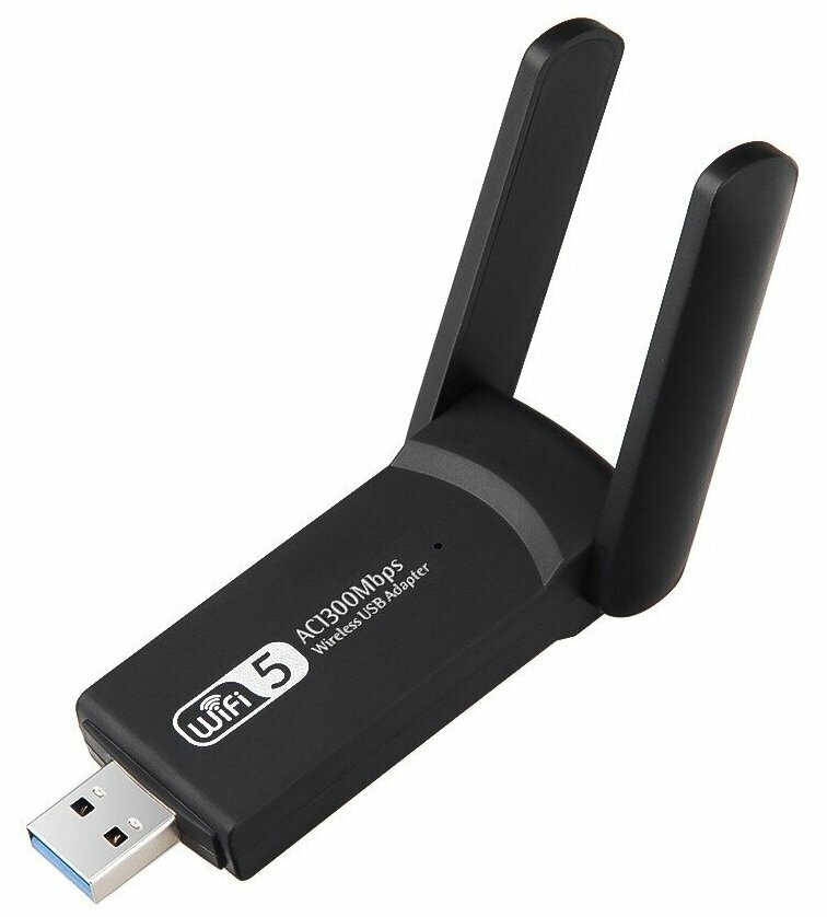 Беспроводной Wi-Fi USB-адаптер 2,4/5 ГГц, 1300 Мб/с