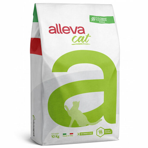 Alleva Care Cat Hypoallergenic Low Grain Корм для кошек при пищевой аллергии низкозерновой, 10 кг