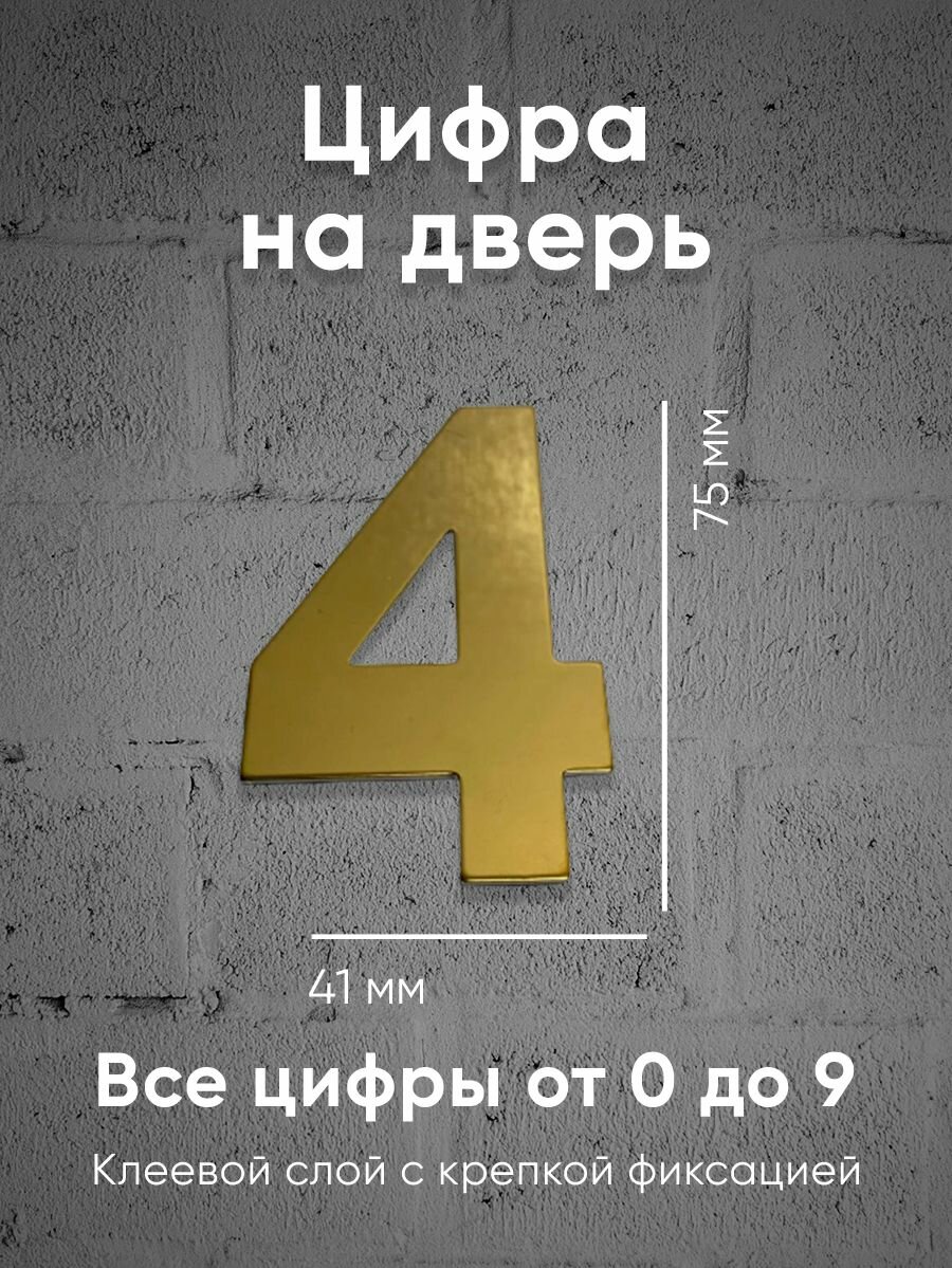 Цифра на дверь / номер / цифра дверная