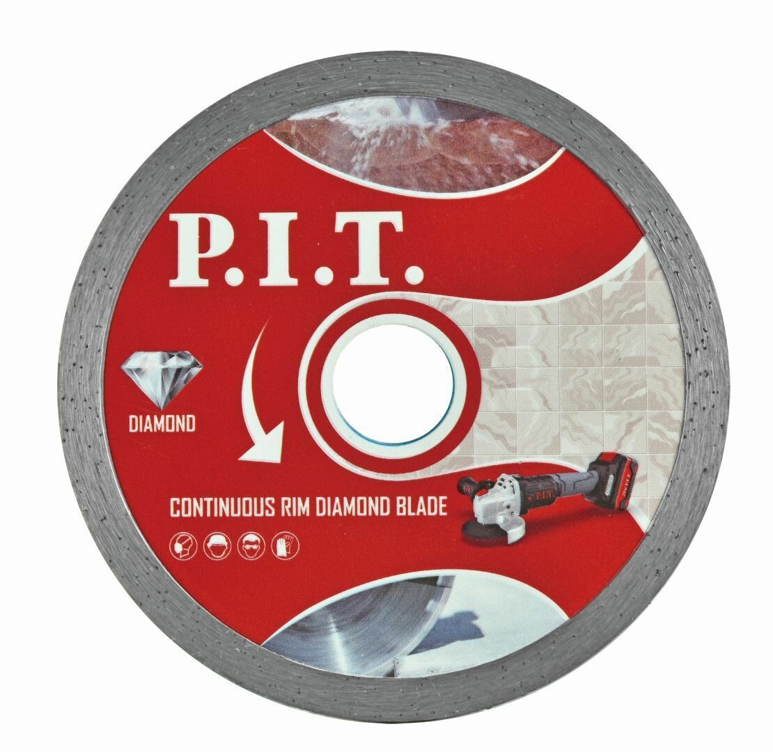 Диск алмазный отрезной (сплошной) P.I.T. 125x222x14 мм(ACTW03-C125A)