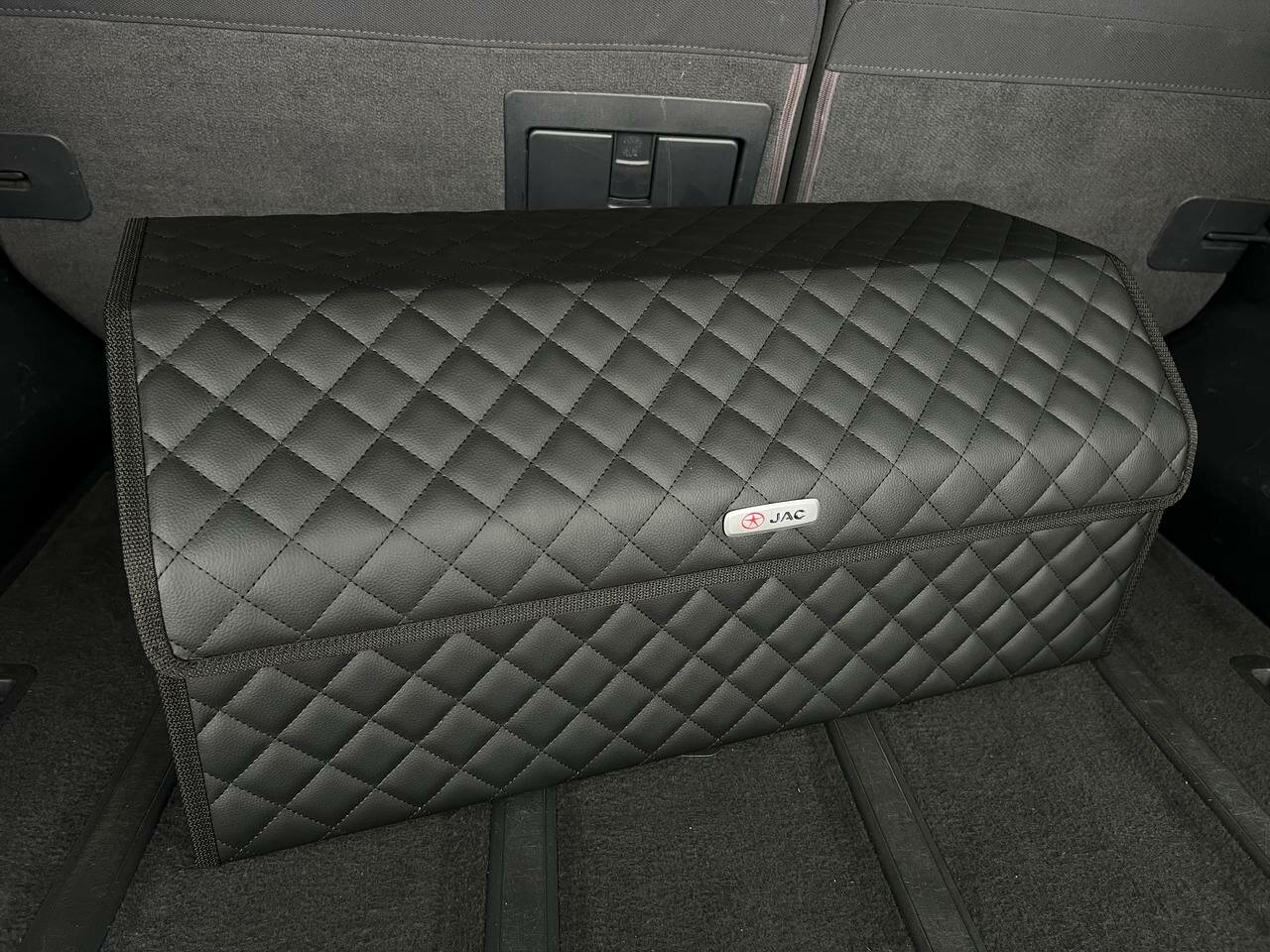 Органайзер для багажника JAC / джак / Кофр 70х30х30, сумка, саквояж, ящик, черный с черной отстрочкой
