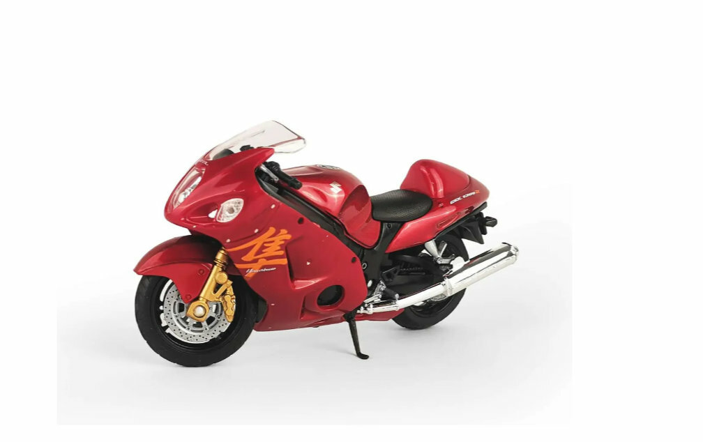 Мотоцикл WELLY 1:18 Suzuki Hayabusa красный 12828PW