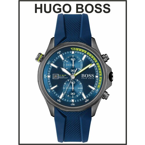фото Наручные часы boss, синий, черный