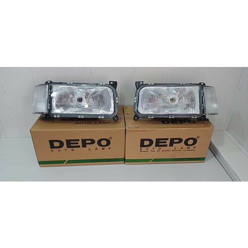 Фары c поворотами Фольксваген пассат Б3 VW PASSAT B3 1988-1993 depo тайвань отличное качество