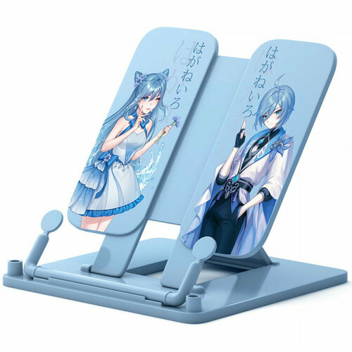 фото Подставка для книг (erichkrause) manga пластик голубая 19х23,5х1,5 см арт.61549