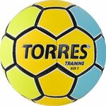 Мяч гандбольный TORRES Training H32153, размер 3, желто-голубой - изображение