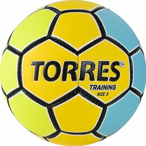 Мяч гандбольный Torres Training H32153, размер 3, желто-голубой