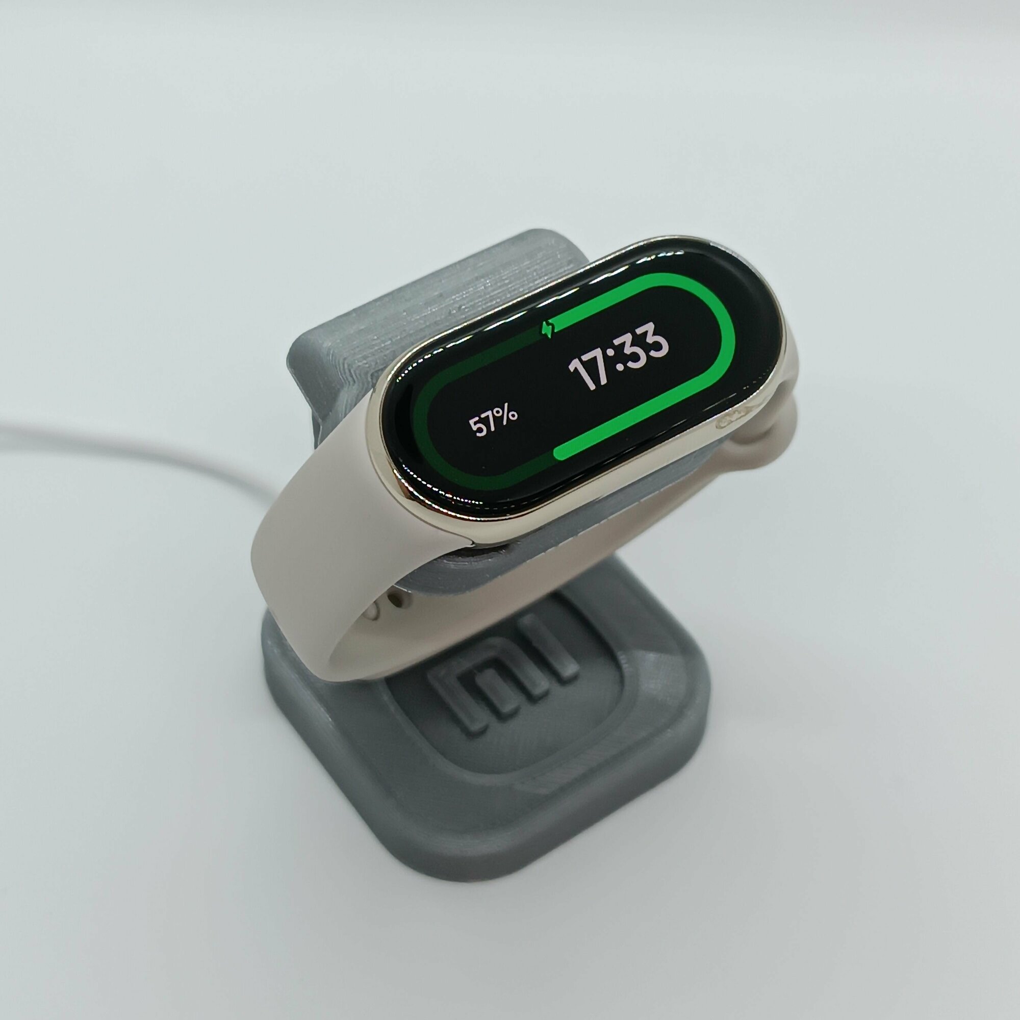 Подставка для зарядки смарт-часов Xiaomi Mi Band 8, цвет серебряный