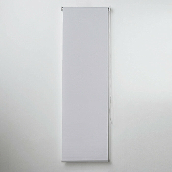 Штора рулонная «Механика. Блэкаут» 60×180 см (с учётом креплений 35 см) цвет белый