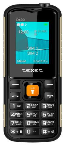 Телефон мобильный (TEXET TM-D400 Black)