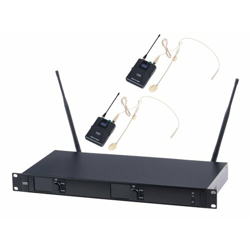 6000-US Беспроводная микрофонная система 2 головных микрофона LAudio 7097000₽