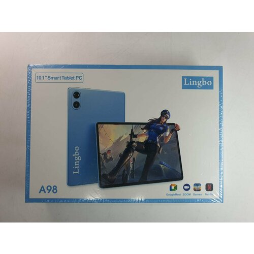 Планшет с клавиатурой и стилусом Lingbo A98 101 LTE 4GB128GB голубой 956400₽