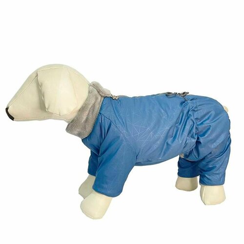 Комбинезон для собак OSSO Fashion, демисезонный, на меху, мальчик, 35 см, голубой, 1 шт