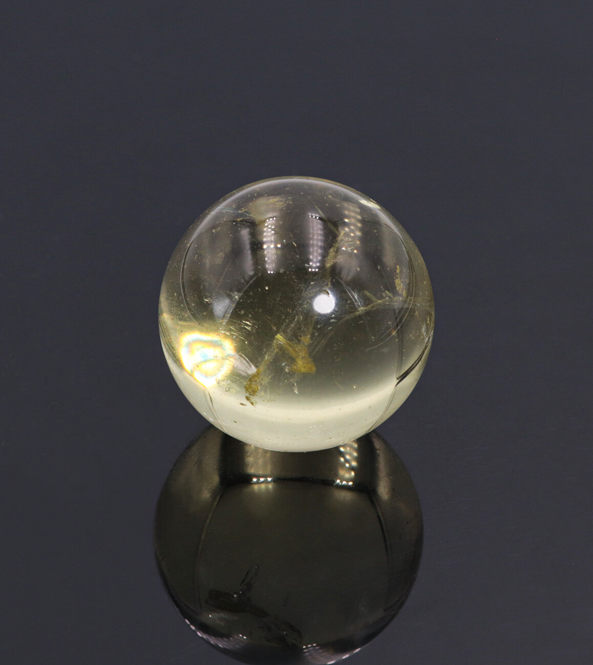 Натуральный камень (минерал) Цитрин - Желтый Кварц, шар (3,0-3,2 см)