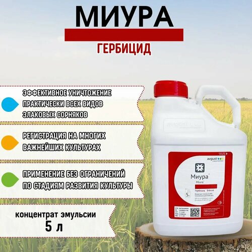 Миура, КЭ / Гербицид для борьбы с однолетними и многолетними злаковыми сорняками 5 л