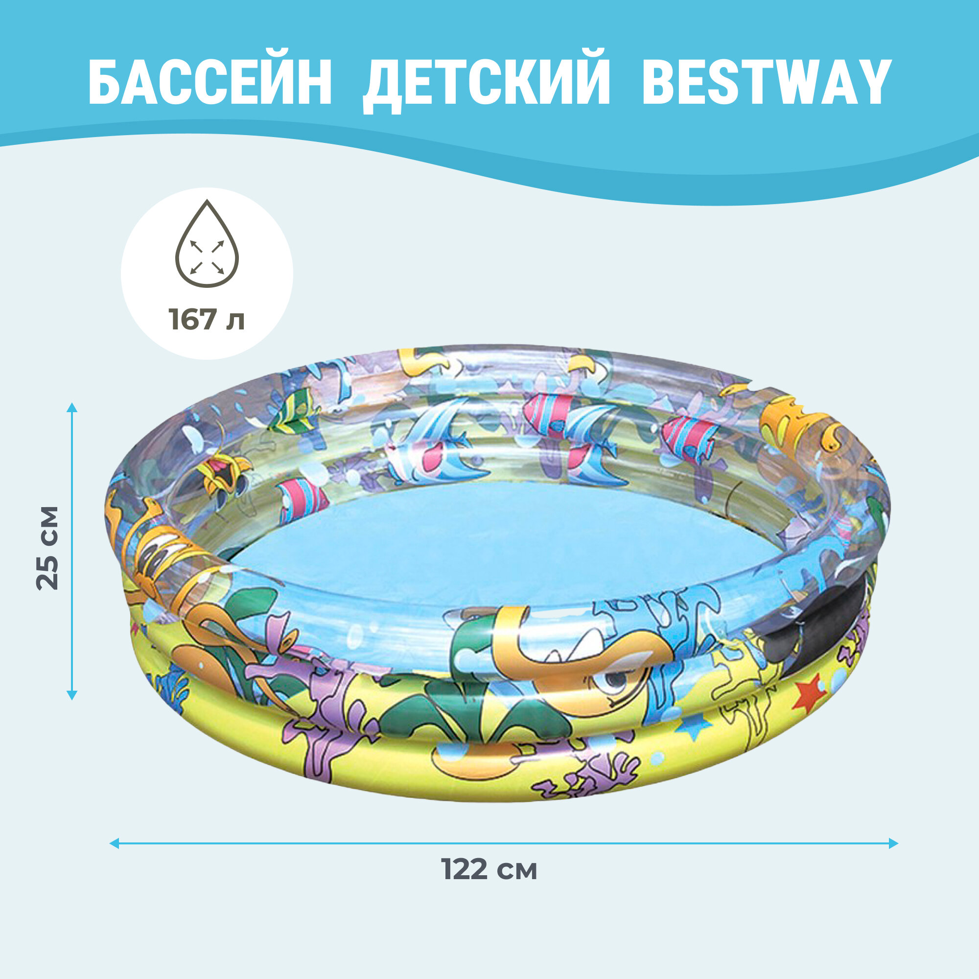 Надувной бассейн Bestway 51009