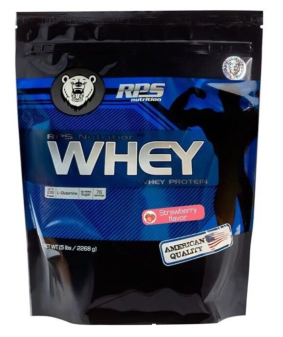 RPS Nutrition Whey Protein 2268 гр 5lb (RPS Nutrition) Клубника