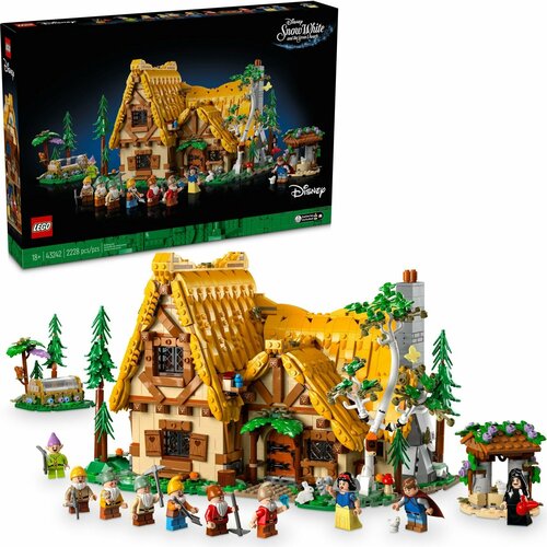 конструктор lego trolls 41251 домик бутон розочки LEGO Disney 43242 Белоснежка и домик семи гномов