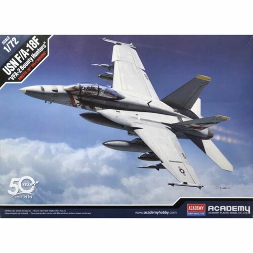 Academy сборная модель 12567 F/A-18F VFA-2 Bounty Hunters 1:72 02429 hasegawa истребитель f a 18f super hornet vfa 41 black aces cag 2022 1 72