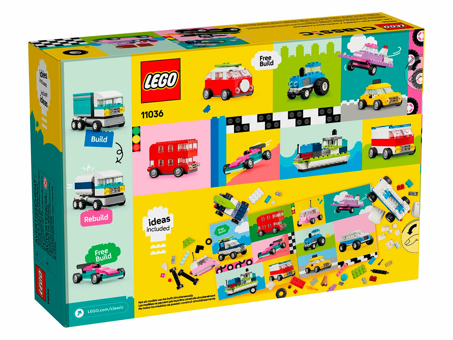 Конструктор LEGO Classic 11036 Создавай автомобили