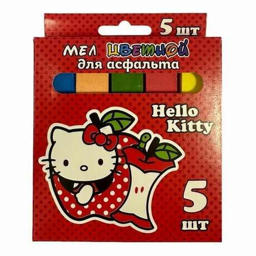 Мел цветной Hello Kitty JUMBO, 5 шт 1 шт