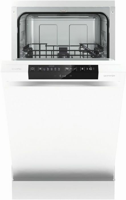 Посудомоечная машина Gorenje GS531E10W, узкая, 44,8 см, 9 комплектов, белый — фото 1
