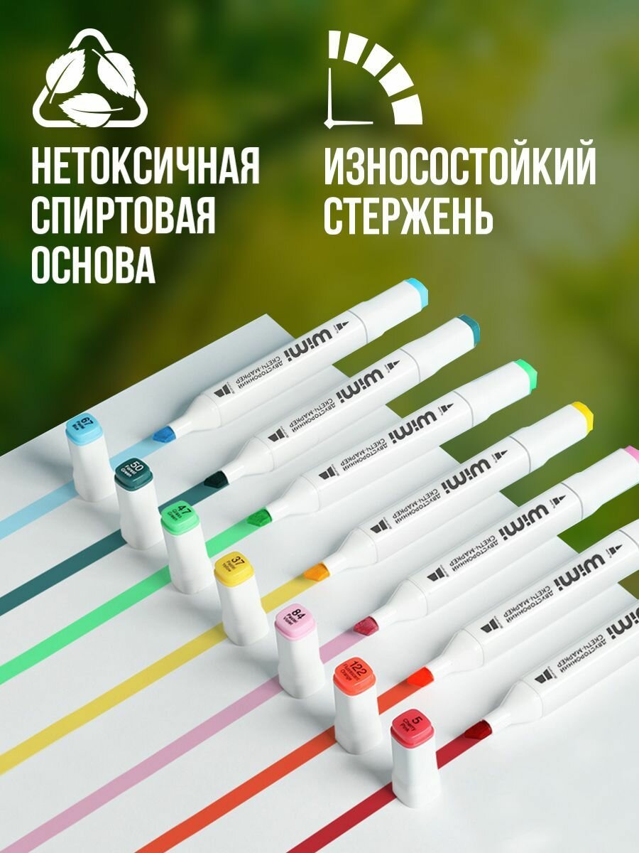 Маркеры для скетчинга WiMi, набор фломастеров 120 цветов