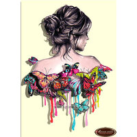 Папертоль Магия Хобби «Девушка в бабочках», 19х26 см