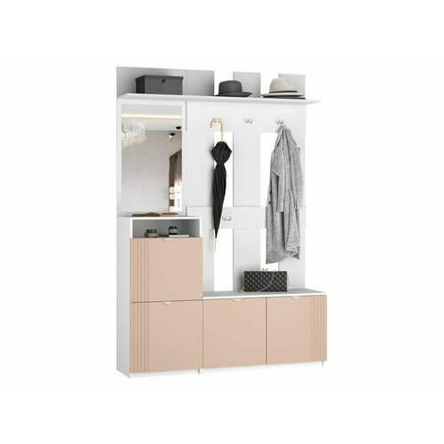 Прихожая в коридор Санторини 3 135х200х35 Роза 45063₽