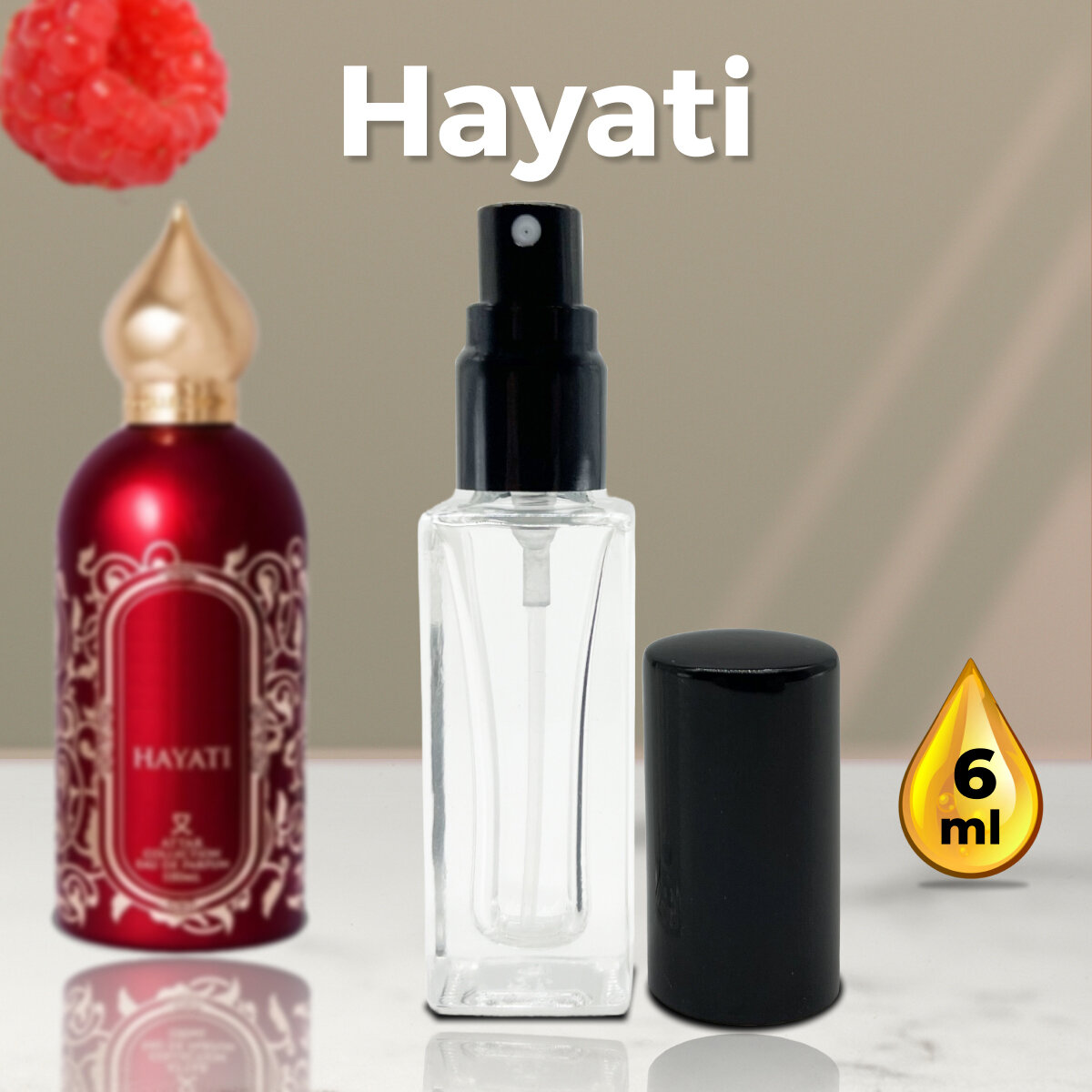 Gratus Parfum Hayati духи унисекс масляные 6 мл (спрей) + подарок