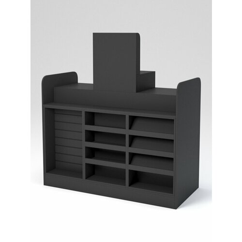 Кассовый стол "ривьера молди" №5А, Черный 153.6 x 70 x 160 см